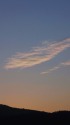 嵐山と夕焼彩雲