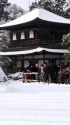 雪の京都・銀閣