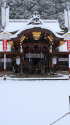 雪の京都・今宮神社