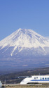 富士山と新幹線300系