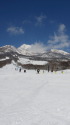 妙高池の平スキー場と妙高山