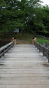 彦根城の木の橋