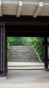 岡山城の不明門と石段