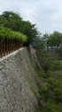 津山城の石垣と緑