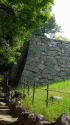松山城の石垣と石段