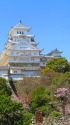春の姫路城(東面)