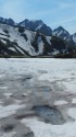 凍る八方池