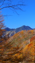 秘峰皇海山の秋