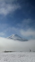 霧の富士山