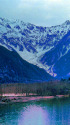早春の大正池と穂高岳～1981年
