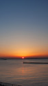 稲毛海岸の夕陽