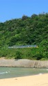 山陰の海と特急スーパーおき