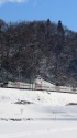 雪の上越線を行く185系 特急水上