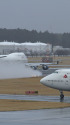 雨のB747