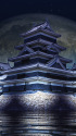 幻夜の松本城