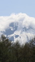 荒れる岩手山