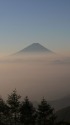 朝焼けの富士山
