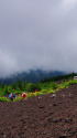 霧の富士山新五合目