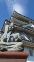 墨俣城と木下藤吉郎秀吉の像