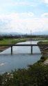 犀川と夏の空