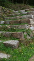 月山富田城の石垣の階段