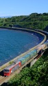 内浦湾と駒ケ岳とDF200貨物