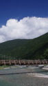 奥上高地・明神橋と梓川
