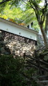 郡上八幡城の塀と石垣