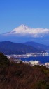 日本平から見る富士山と清水港