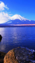 山中湖から見る富士山