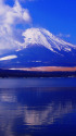 冬化粧の富士山