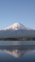 河口湖からの逆さ富士