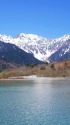 大正池と穂高連峰