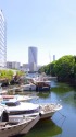 浜離宮庭園前の船溜り