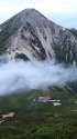 三俣山荘と鷲羽岳