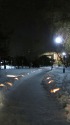 雪あかりの道