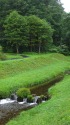 小雨の降る朝