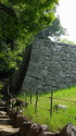 松山城の石垣と石段