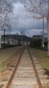 街中に残る旧鉄道