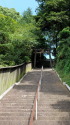 大洲神社の続く石段