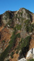 常念岳頂上