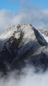 新雪常念岳