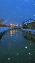 雪の小樽運河