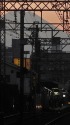 明大前駅と富士山