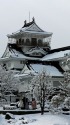 雪の富山城