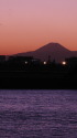 残照の富士山