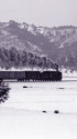 峠へ向かう貨物列車