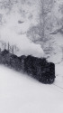 吹雪の峠越え