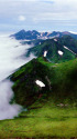 羅臼岳から硫黄岳を望む
