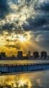 晴海埠頭で見た光芒